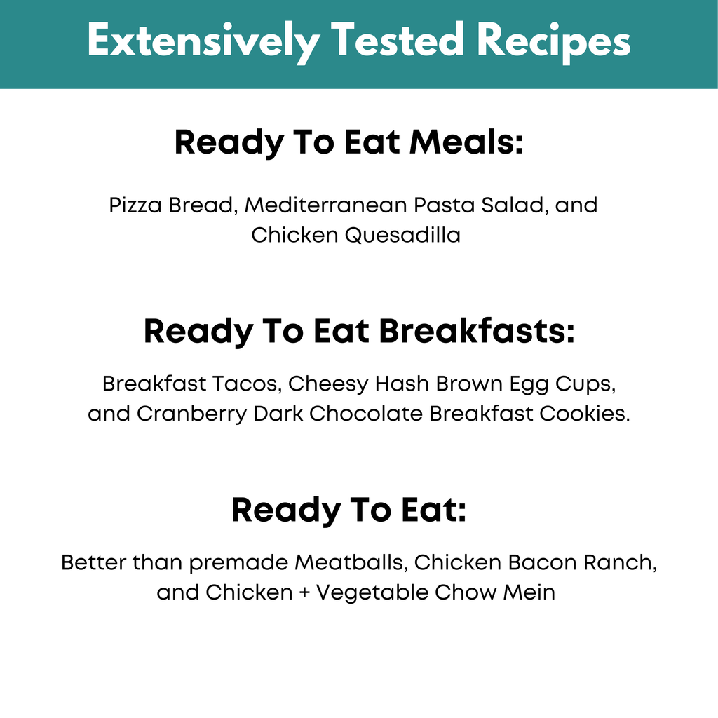 Ready To Eat Mini Freezer Meal Guide Bundle