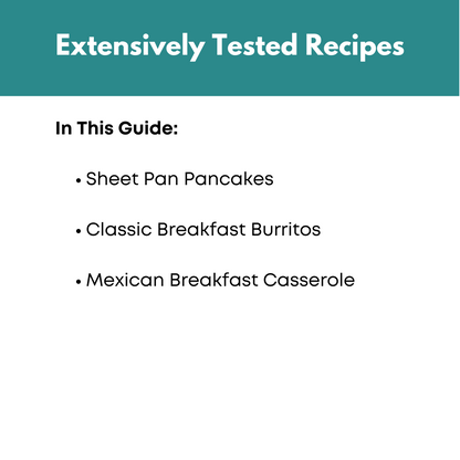 Breakfast One Hour Mini Freezer Prep Guide