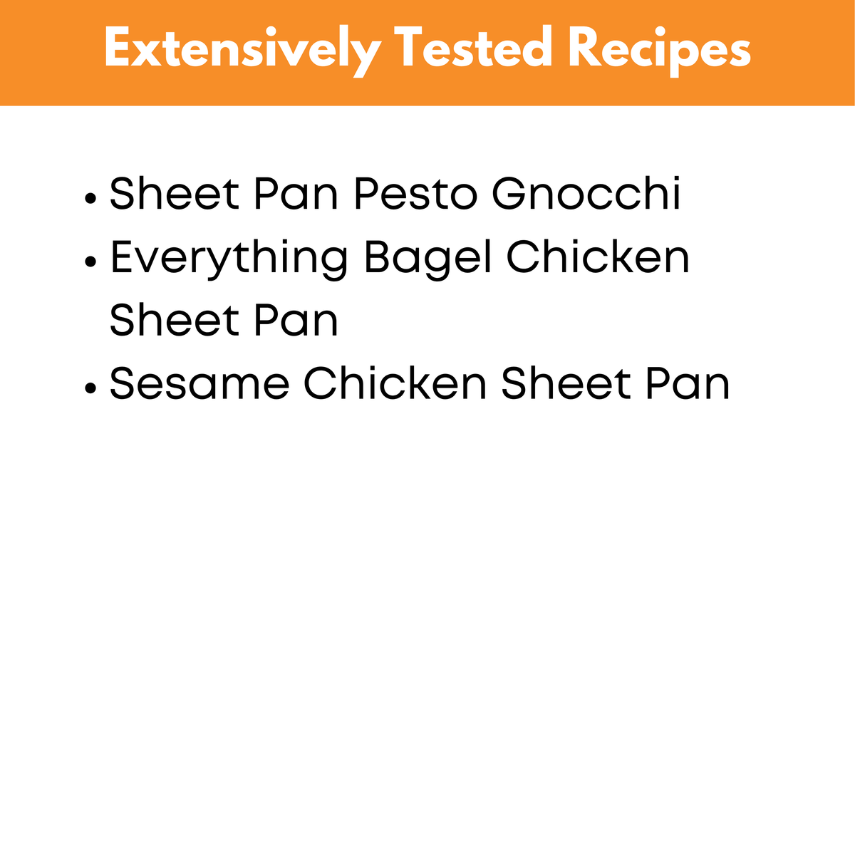 Chicken Sheet Pan Dinners Mini Freezer Meal Guide