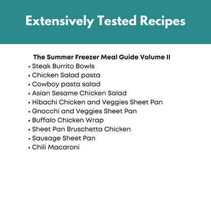 Spring and Summer Vol. II Freezer Meal Guide Bundle