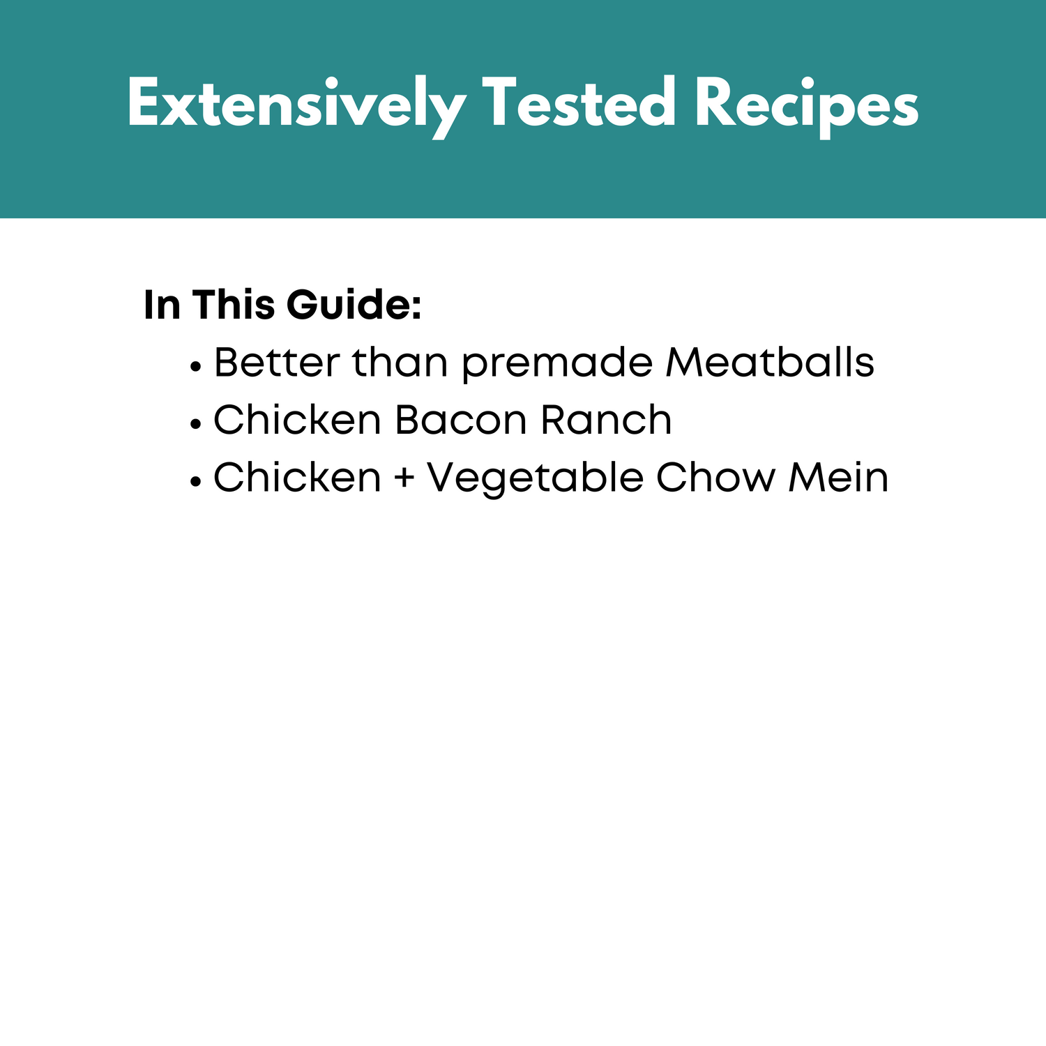 Ready to Eat One Hour Mini Guide