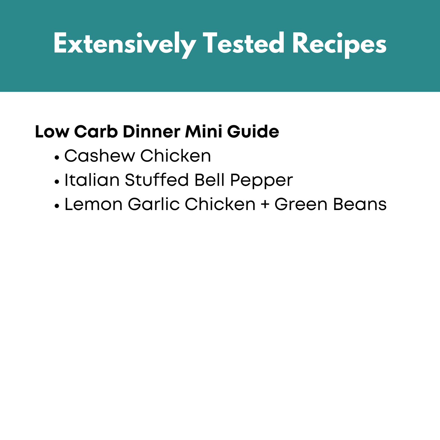 Low Carb Freezer Meal Guide Bundle