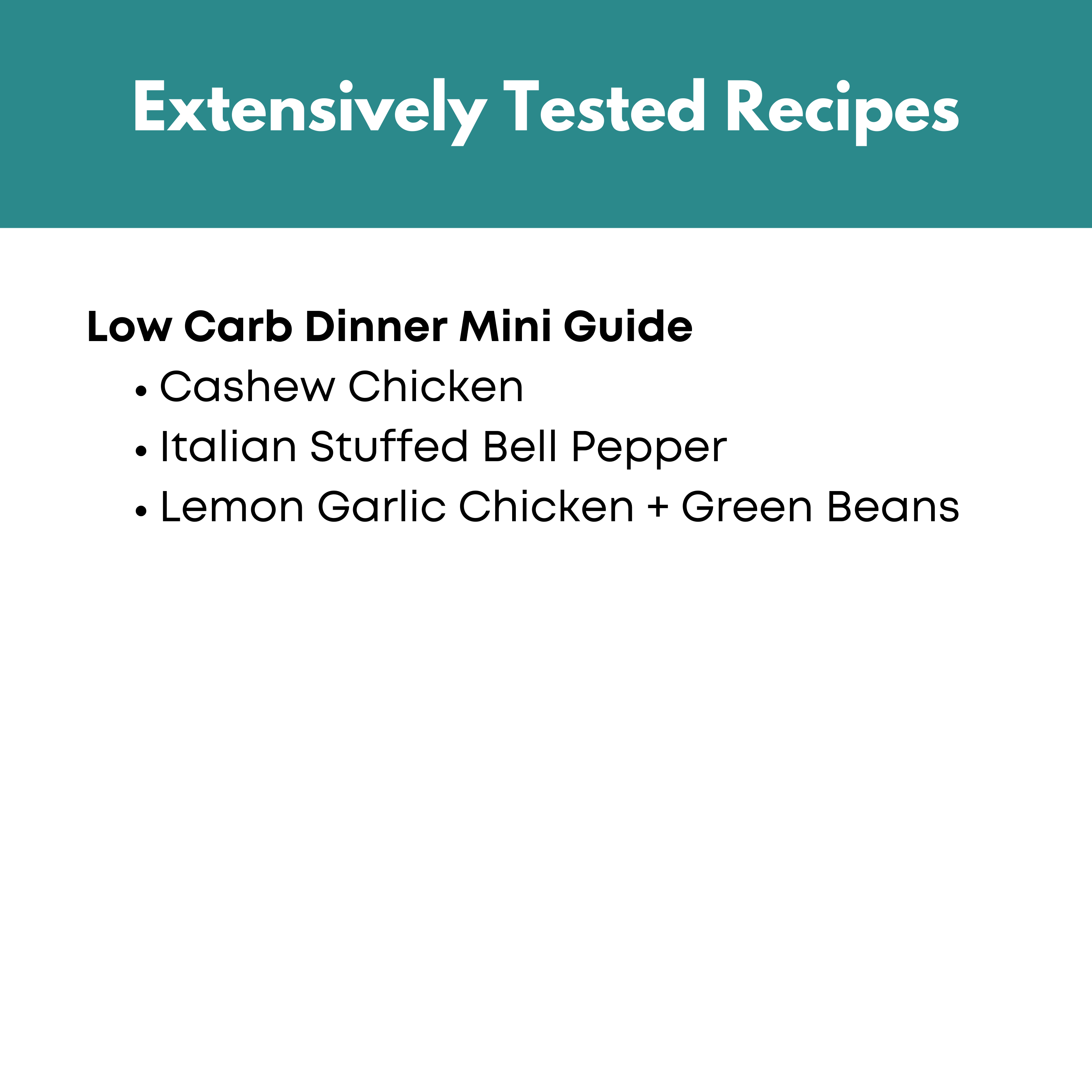 Low Carb Freezer Meal Guide Bundle