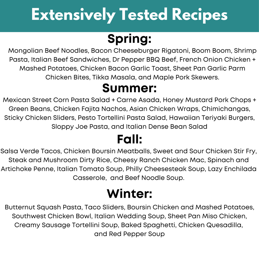 4 Seasons Vol. V Freezer Meal Guide Bundle