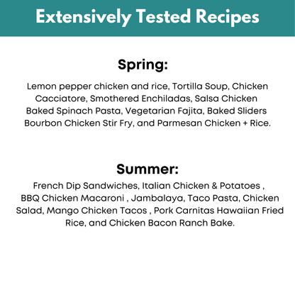 Spring and Summer Freezer Meal Guide Bundle