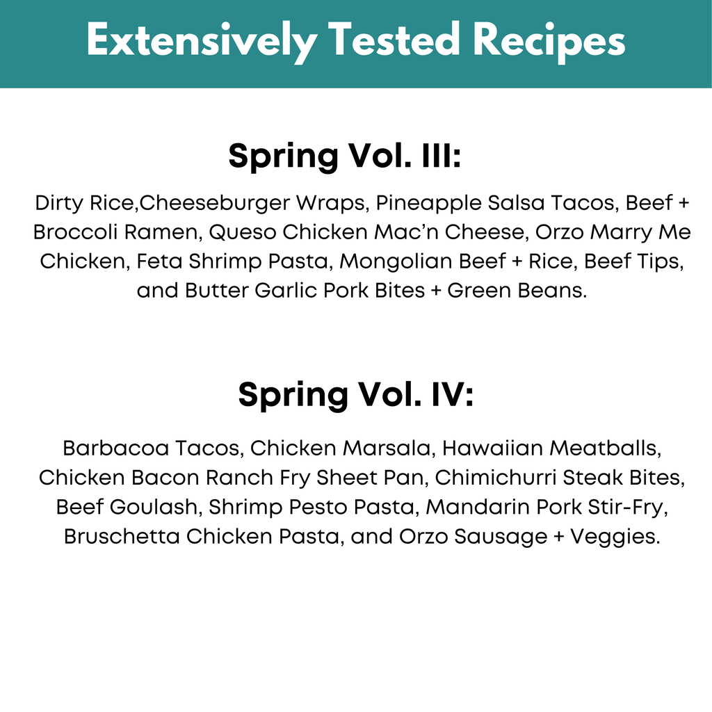 Spring Vol. III & IV Freezer Meal Guide Bundle