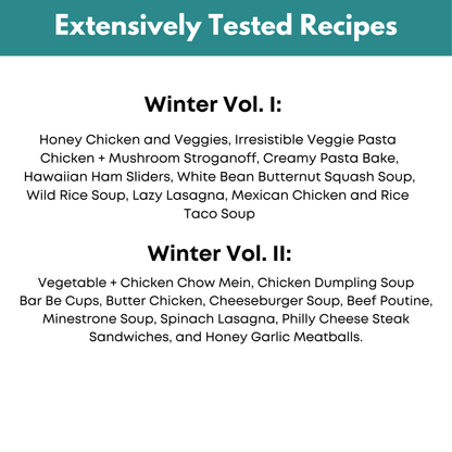 The Winter Freezer Meal Guide Vol. I &amp; II Bundle