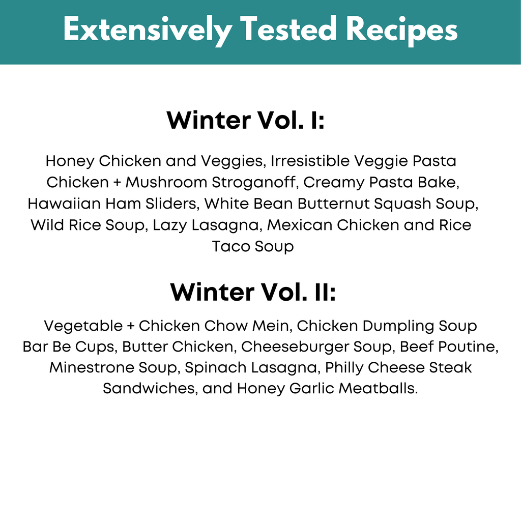 The Winter Freezer Meal Guide Vol. I & II Bundle