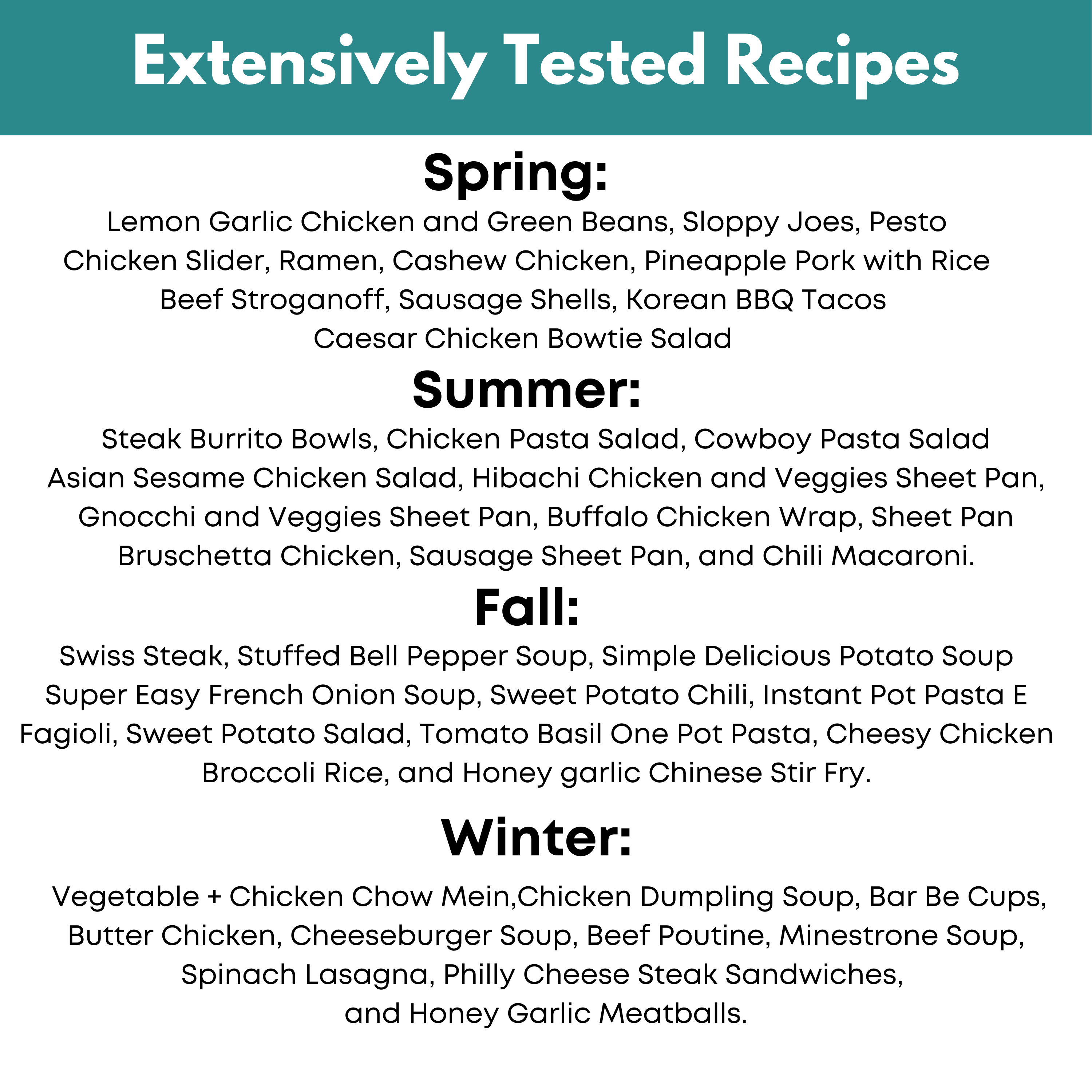 4 Seasons Vol. II Freezer Meal Guide Bundle
