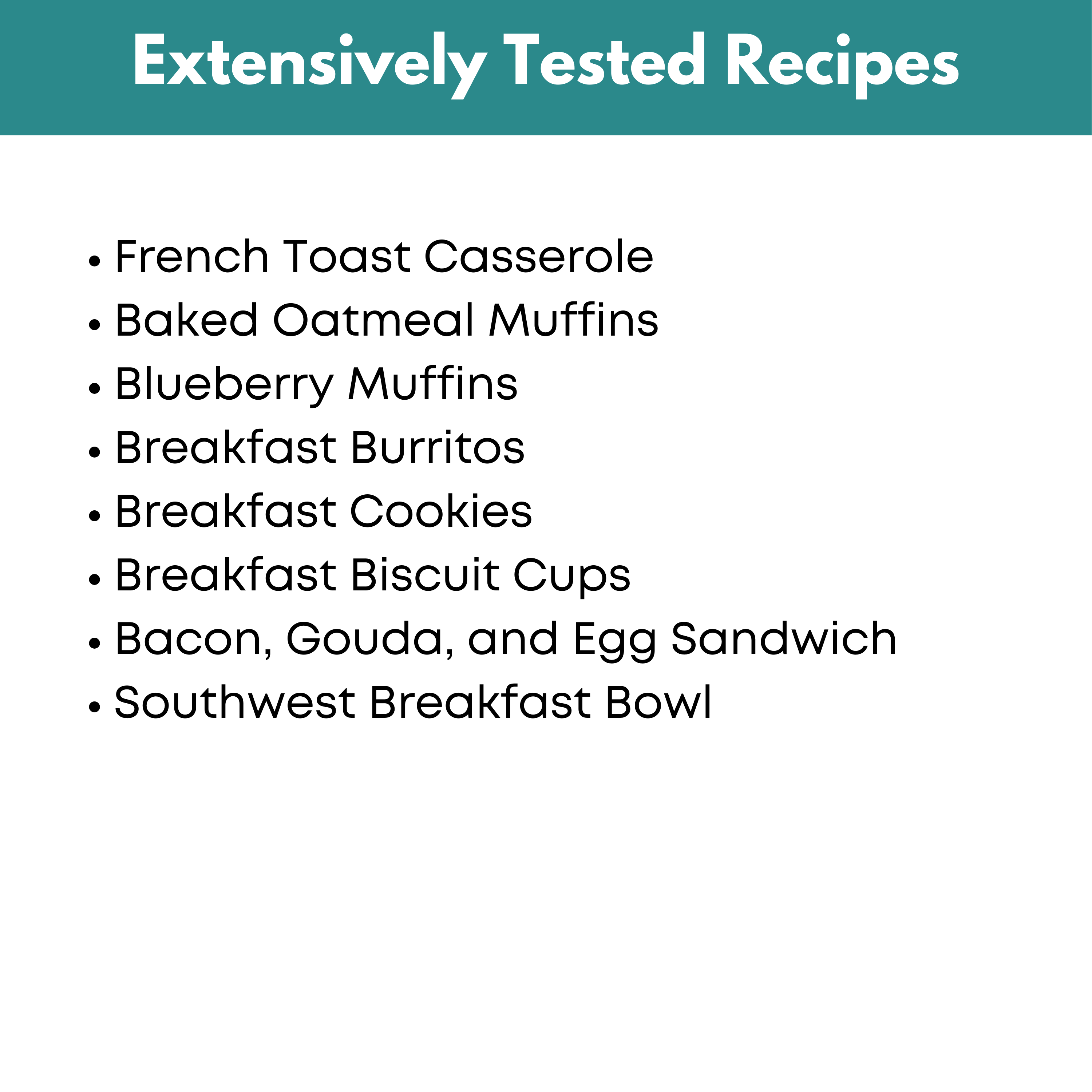 The Breakfast Freezer Meal Guide