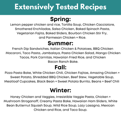 4 Seasons Freezer Meal Guide Bundle