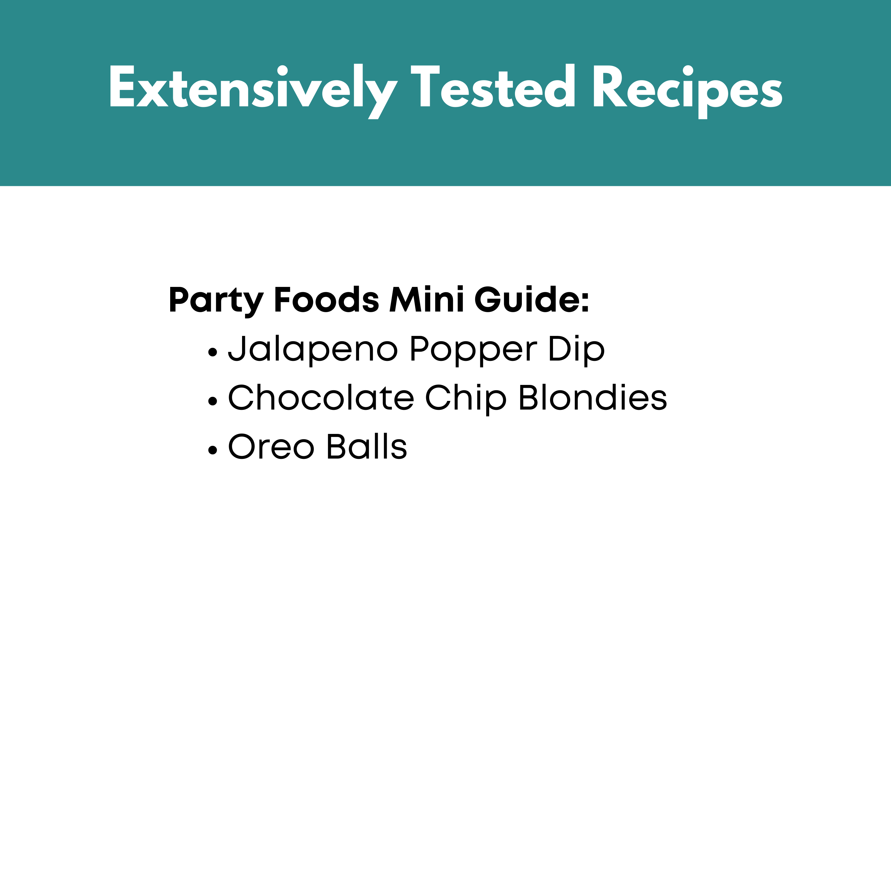 Party Foods Vol. III One Hour Prep Guide