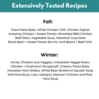 Winter and Fall Freezer Meal Guide Bundle