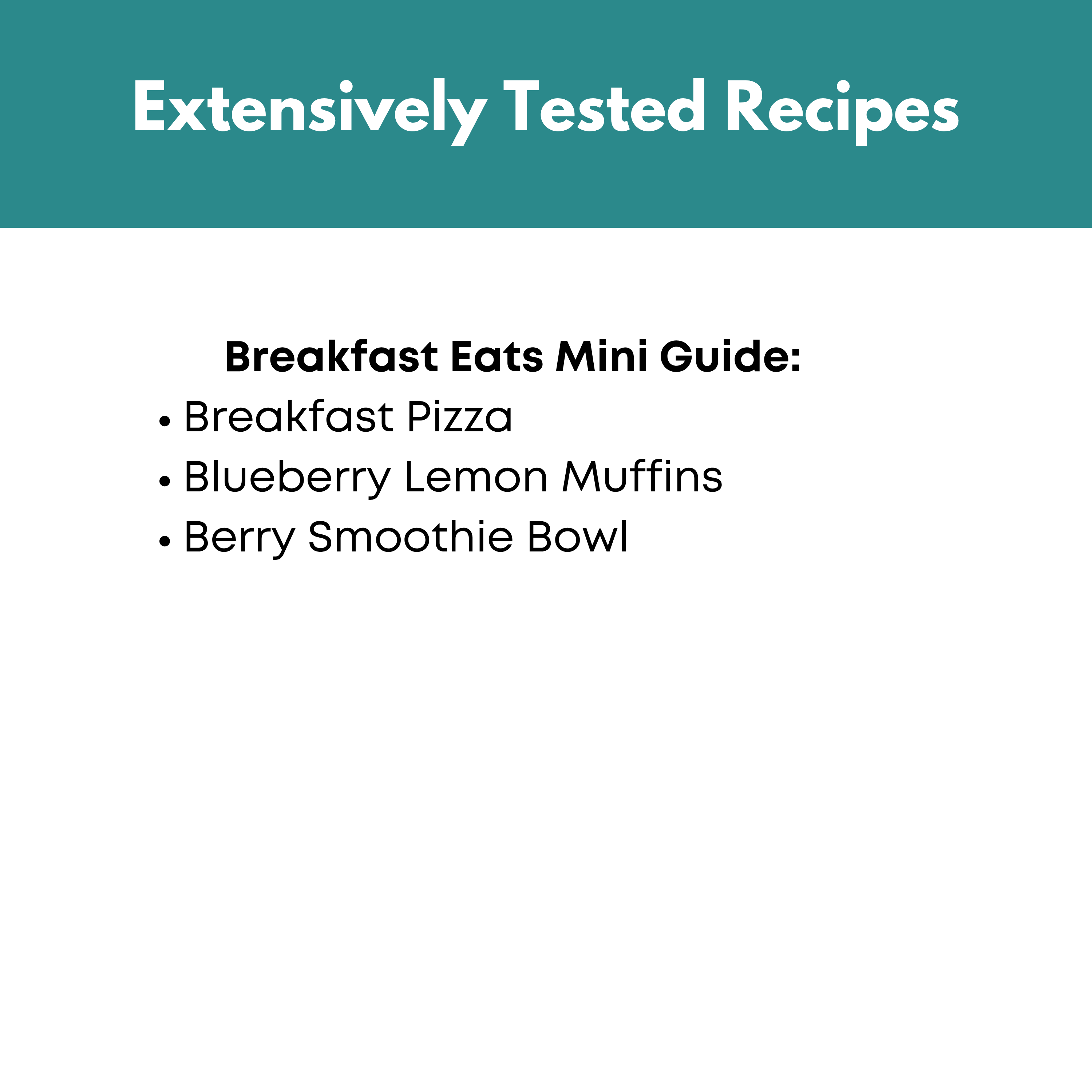 Breakfast Eats Mini Freezer Prep Guide