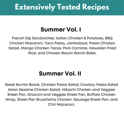 Summer Freezer Meal Guide Vol. I &amp; II Bundle