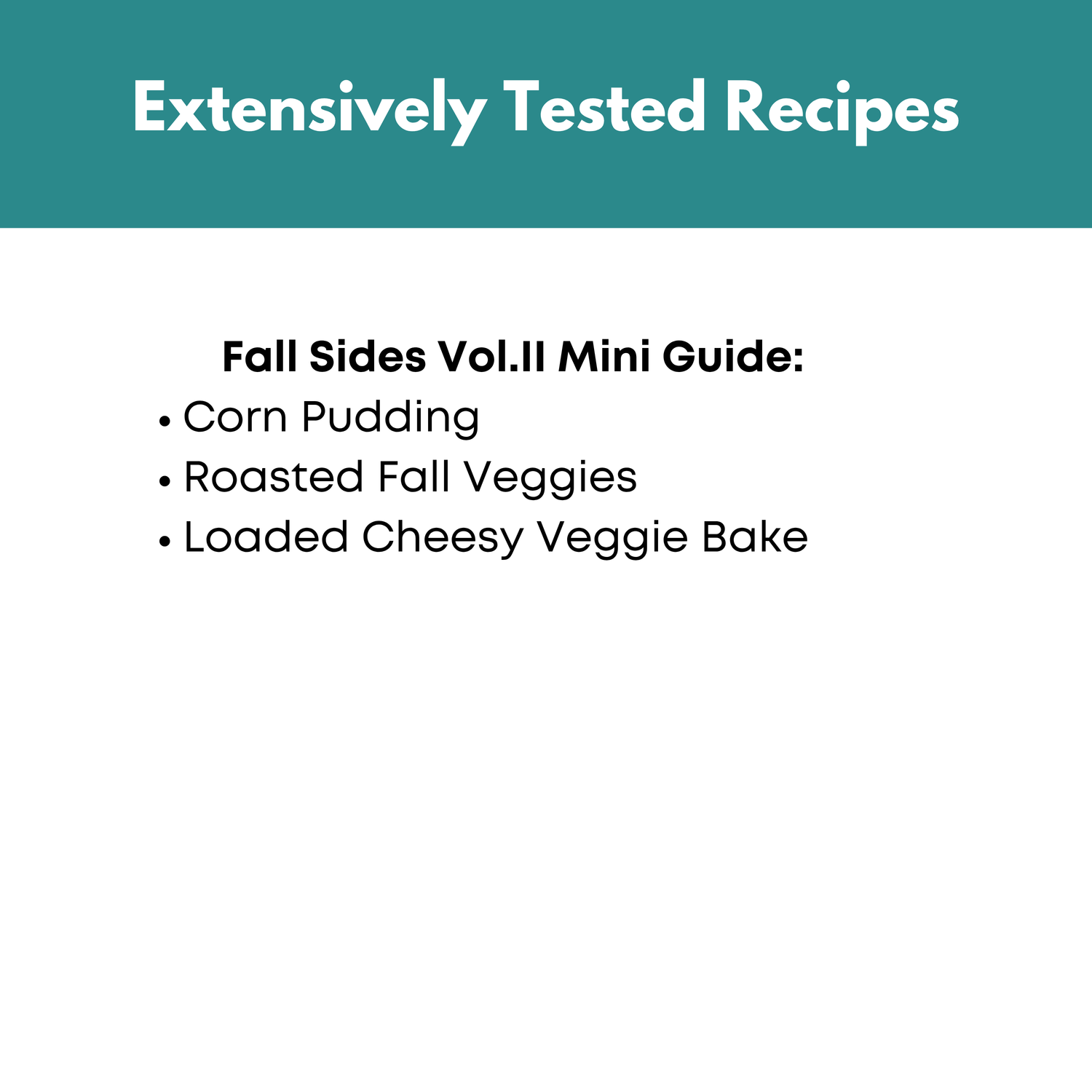 Fall Vol. II Sides One Hour Mini Guide