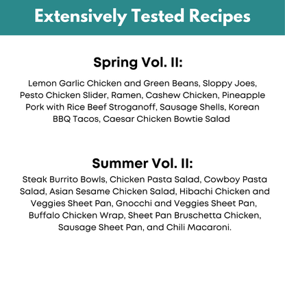 Spring and Summer Vol. II Freezer Meal Guide Bundle