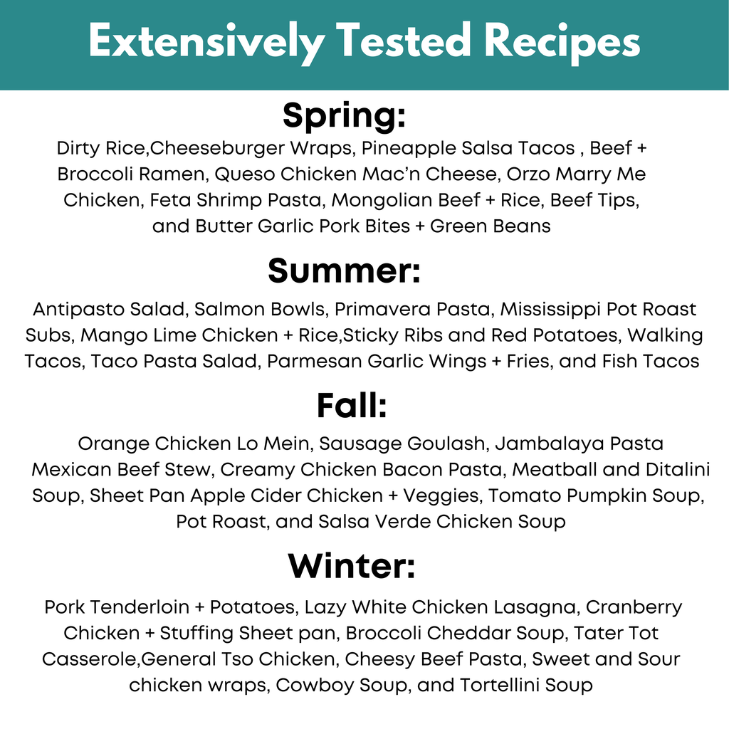 4 Seasons Vol. III Freezer Meal Guide: Dump Meal Edition Bundle