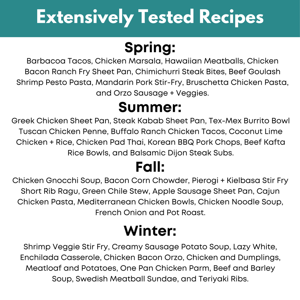 4 Seasons Vol. IV Freezer Meal Guide: Quick Prep Edition Bundle