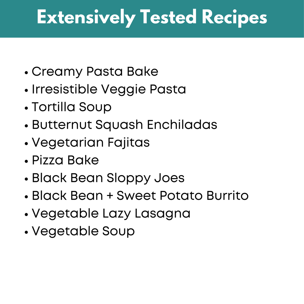 Vegetarian Freezer Meal Guide