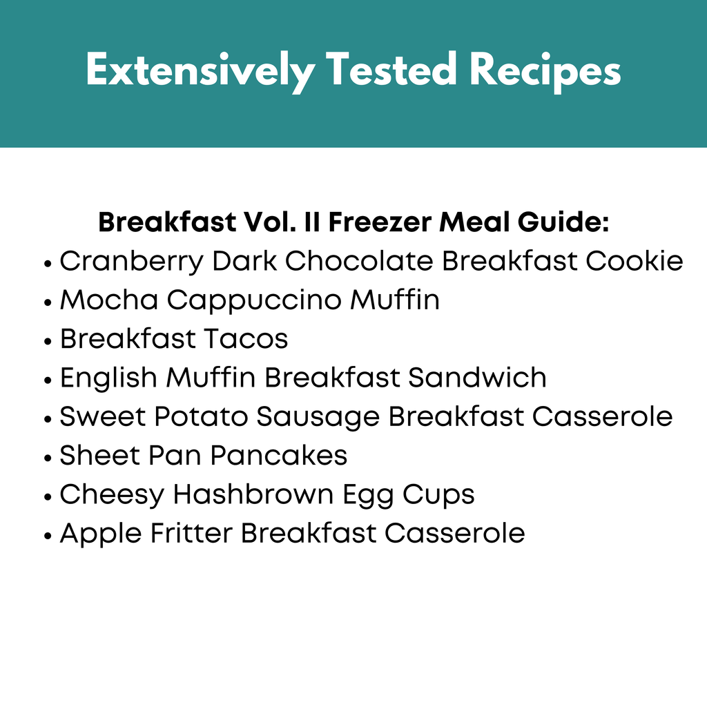 The Breakfast Vol.II Freezer Meal Guide