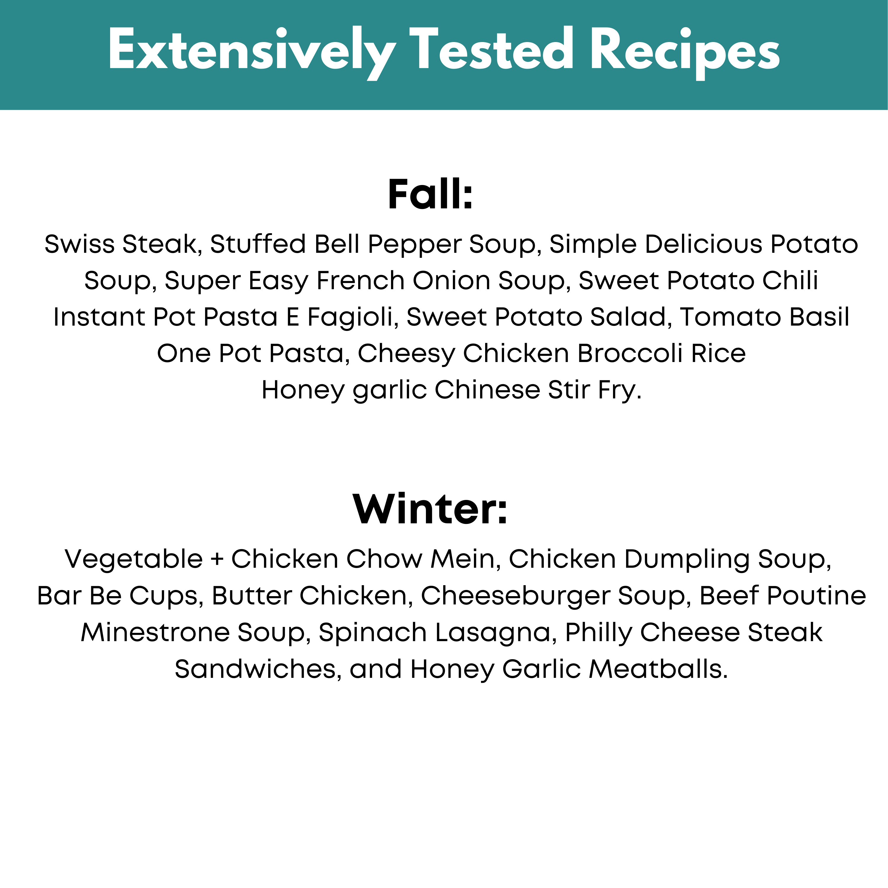 Winter + Fall Vol. II Freezer Meal Guide Bundle