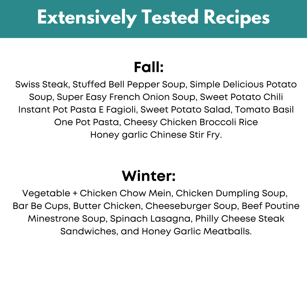 Winter + Fall Vol. II Freezer Meal Guide Bundle