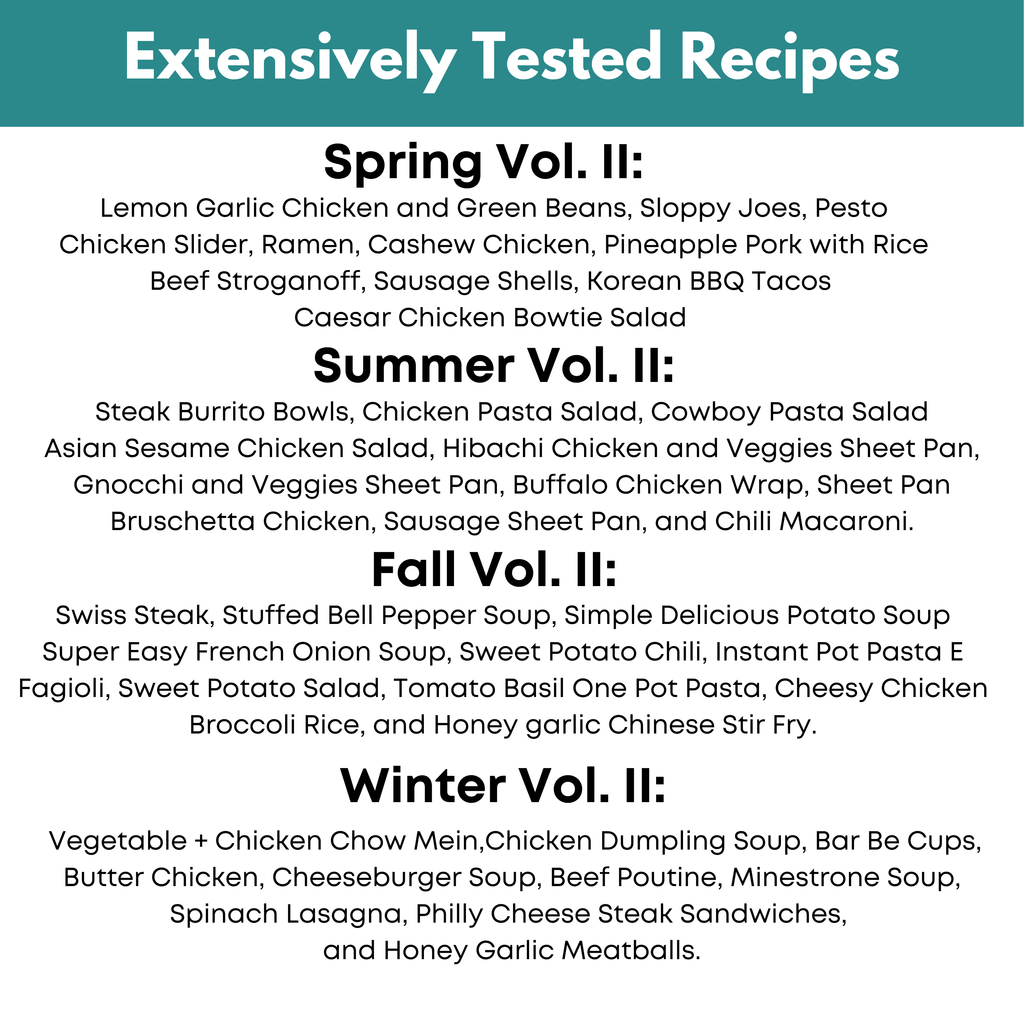 All Seasons Freezer Meal Guide Bundle