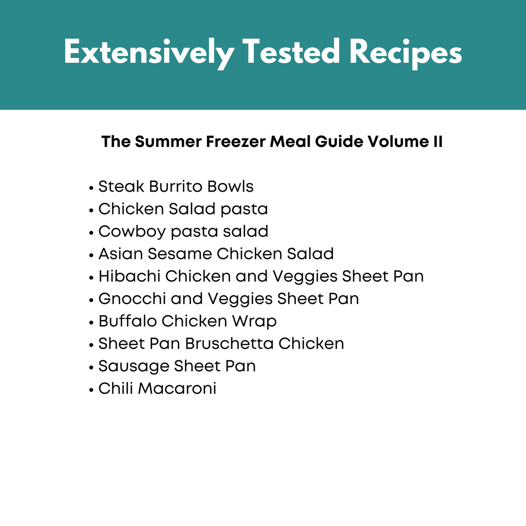 Summer Freezer Meal Guide Volume I & II Bundle