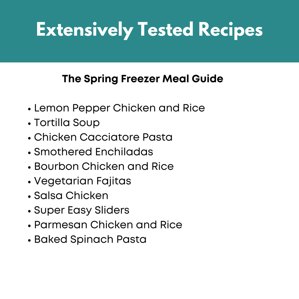 Spring and Summer Freezer Meal Guide Bundle
