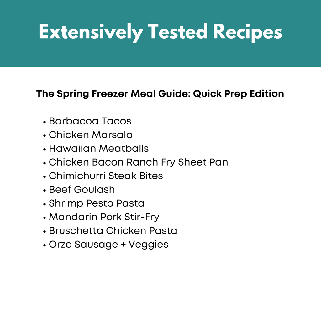 4 Seasons Freezer Meal Guide: Quick Prep Edition Bundle
