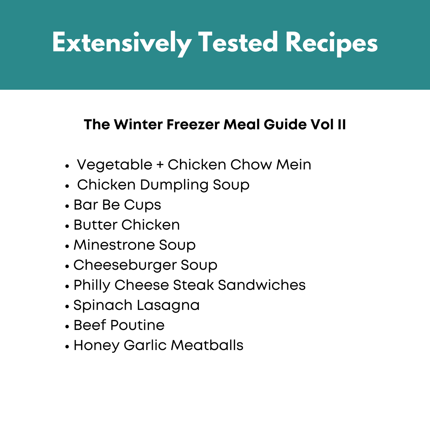4 Seasons Freezer Meal Guide Volume II Bundle