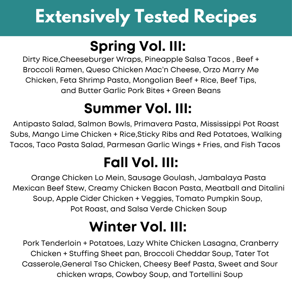 All Seasons Freezer Meal Guide Bundle
