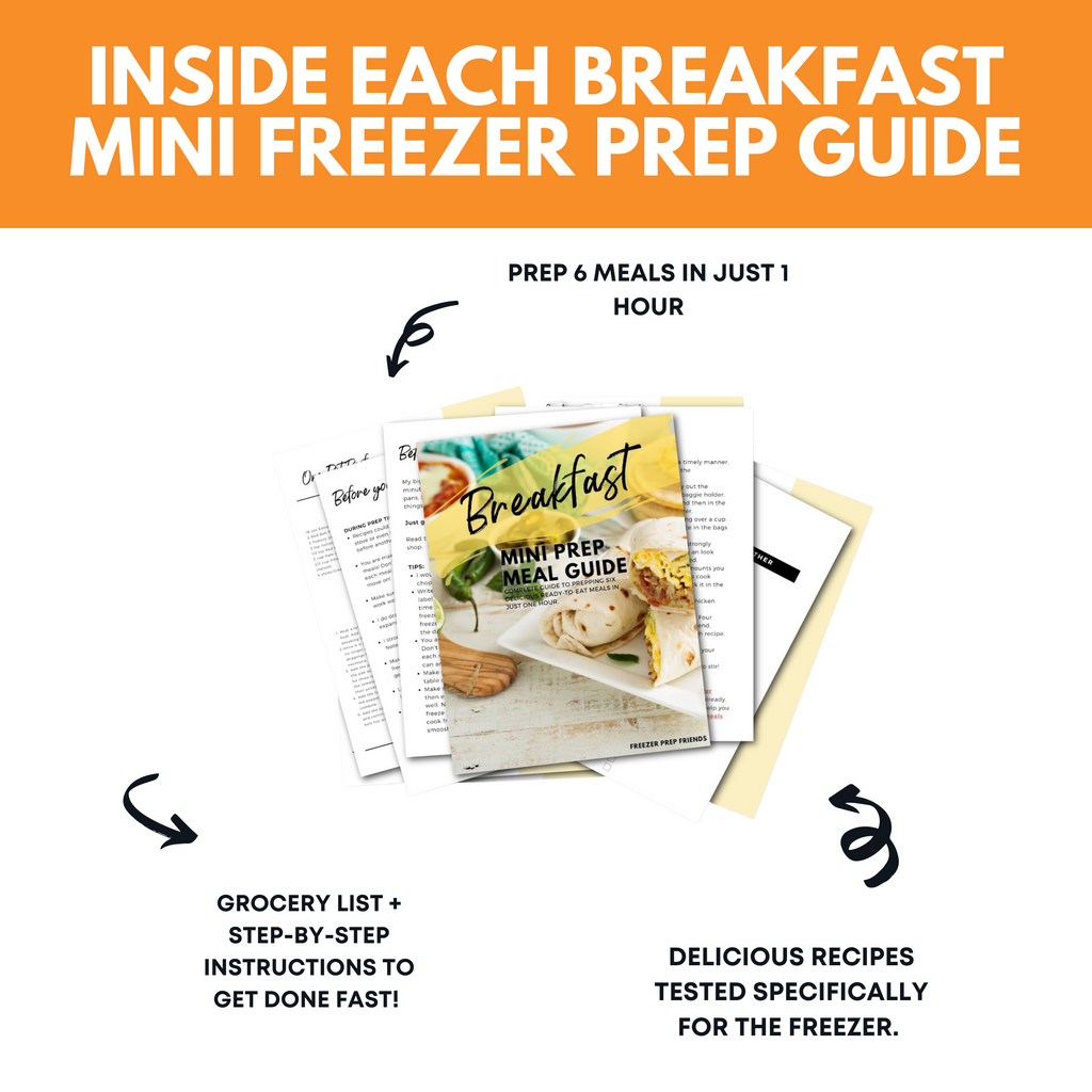 Breakfast One Hour Mini Freezer Prep Guide