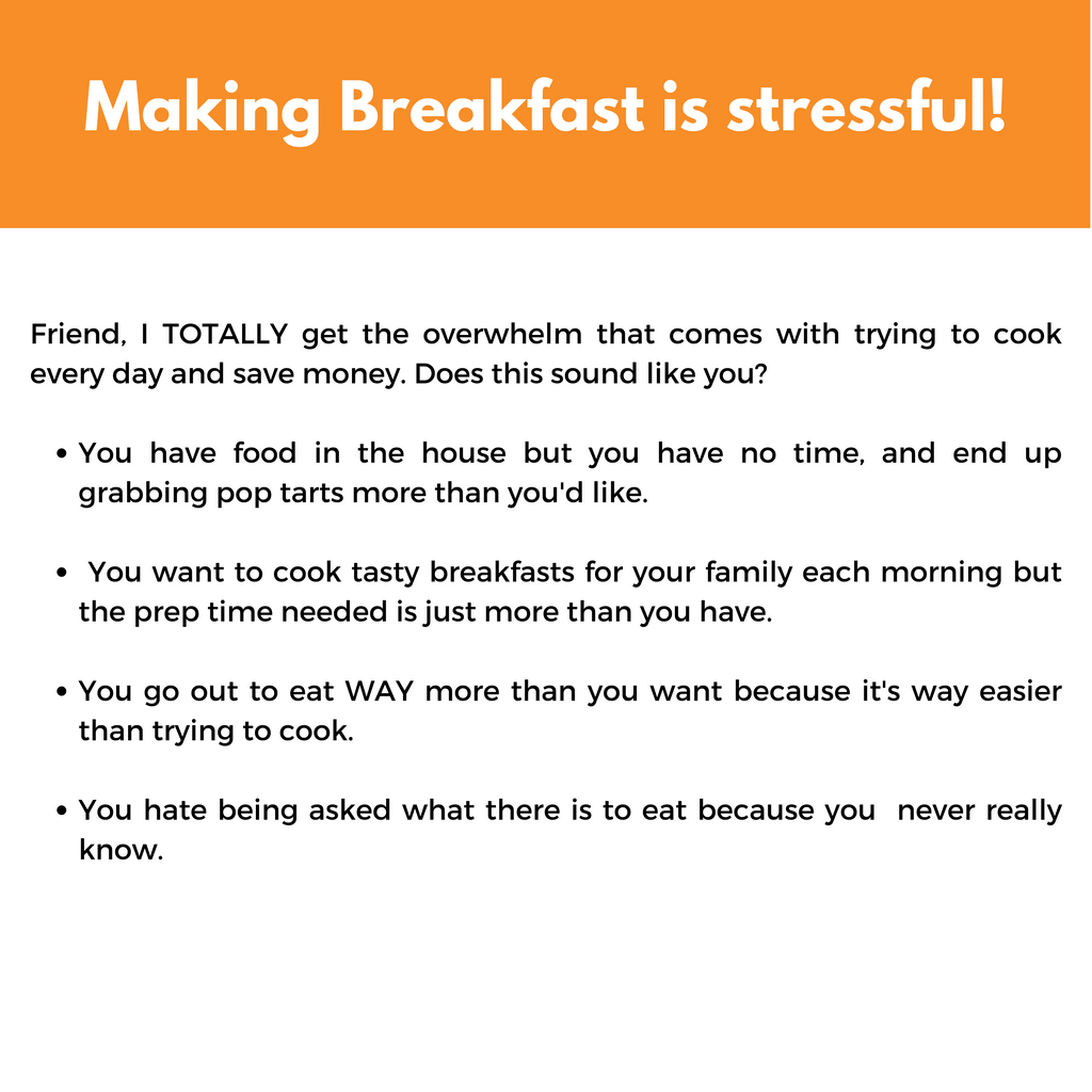 Breakfast One Hour Mini Freezer Prep Guide