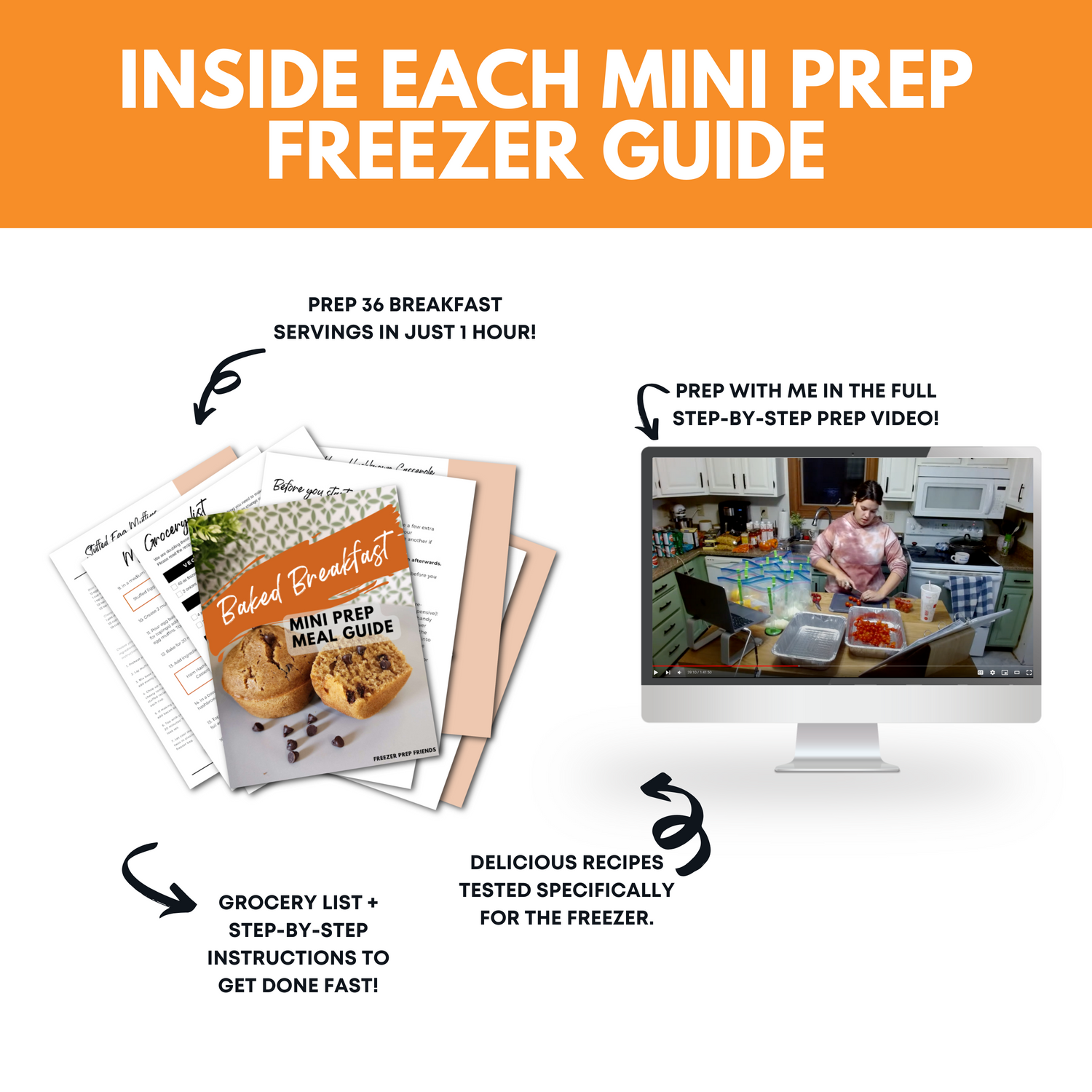 Baked Breakfast Mini Freezer Prep Guide