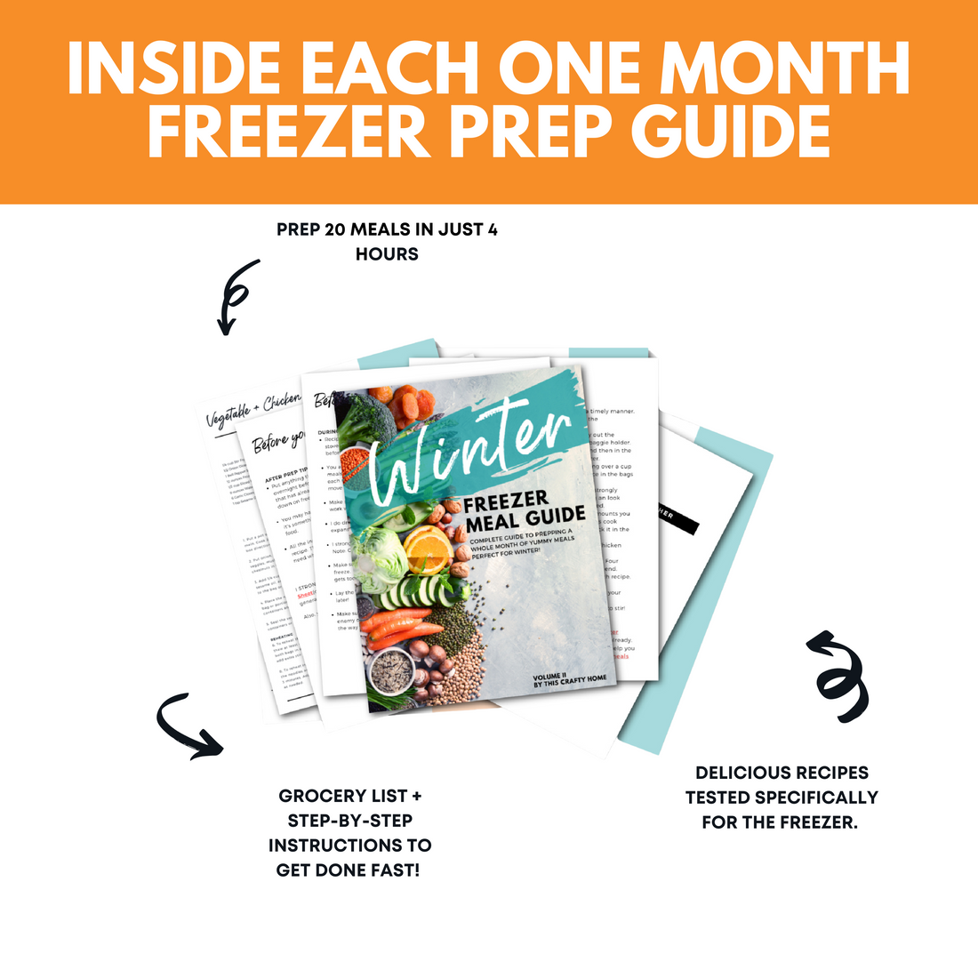 The Winter Freezer Meal Guide Volume I &amp; II Bundle