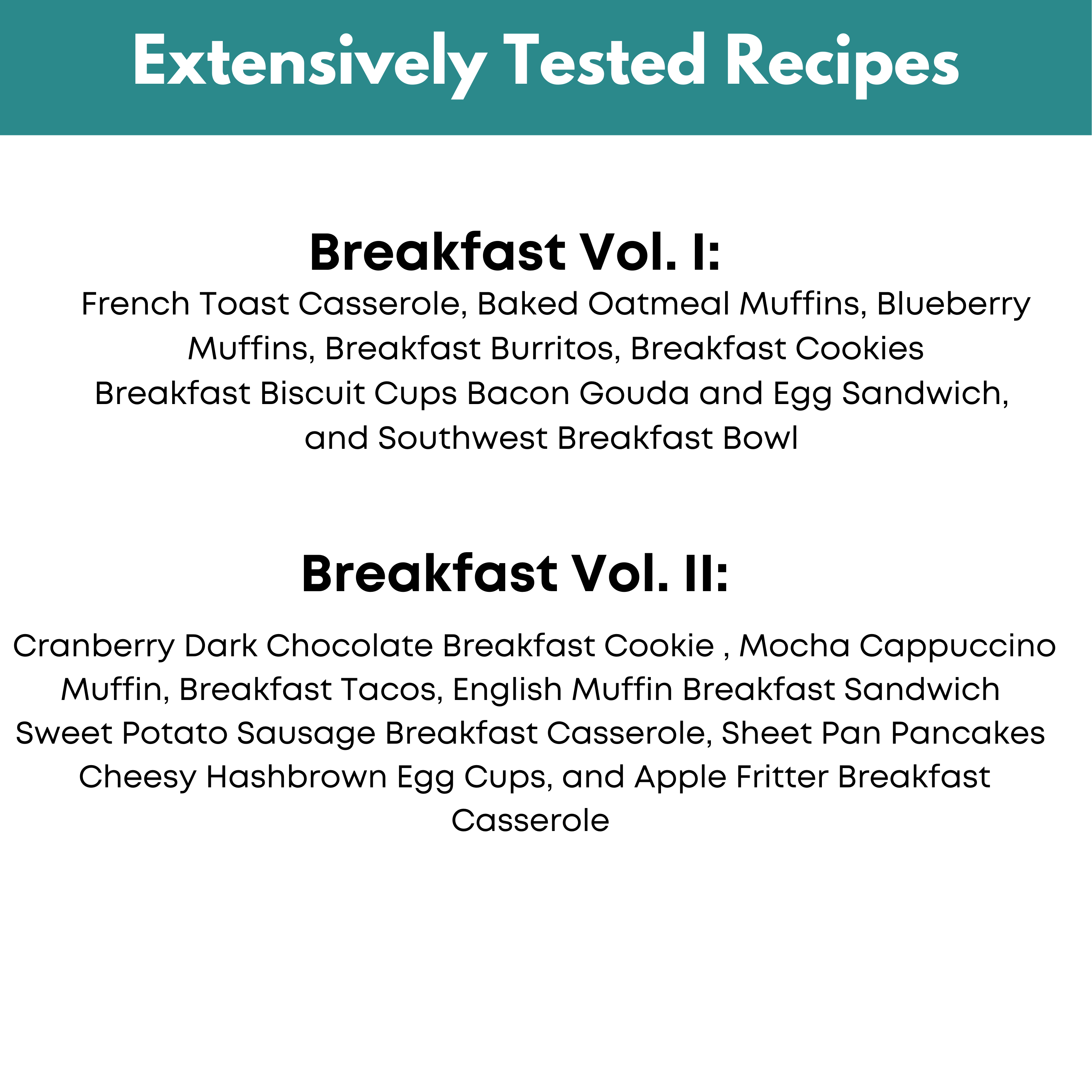 The Breakfast Freezer Meal Guide Bundle