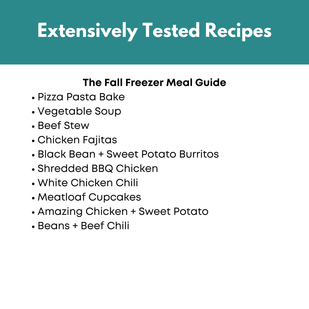 Fall Freezer Meal Guide Volume I & II Bundle