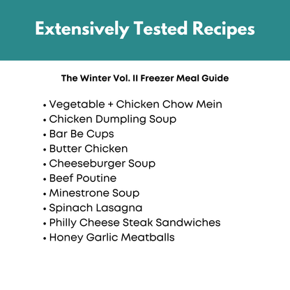 Winter Vol. II Freezer Meal Guide