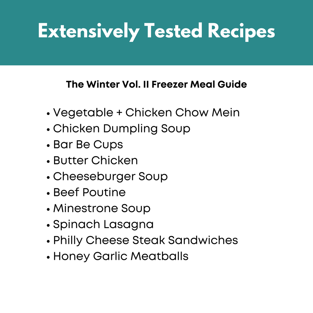 Winter Vol. II Freezer Meal Guide