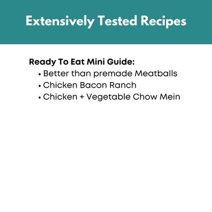 Ready To Eat Mini Freezer Meal Guide Bundle