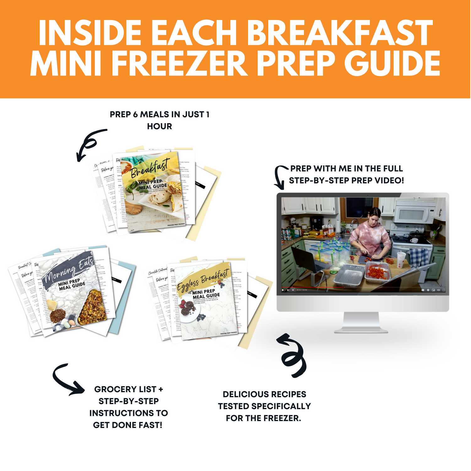 The Breakfast Mini Freezer Meal Guide Bundle