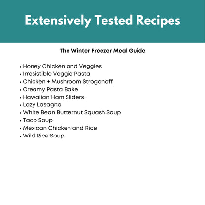 Winter Freezer Meal Guide
