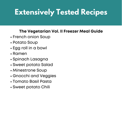 Vegetarian Freezer Meal Guide Volume II